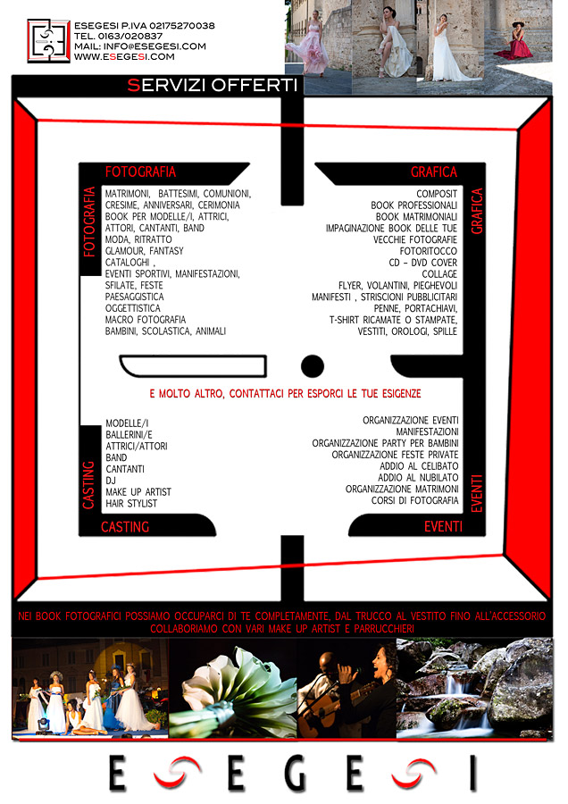 fotografia casting book eventi grafica
